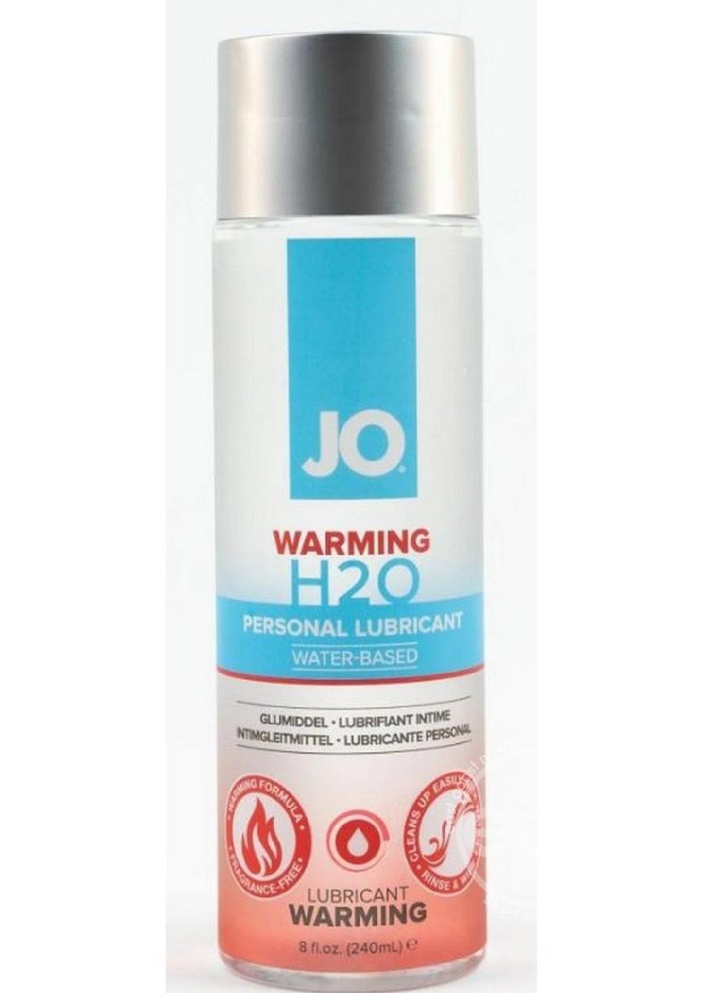 JO H2O Water Based Warming Lubricant 8oz