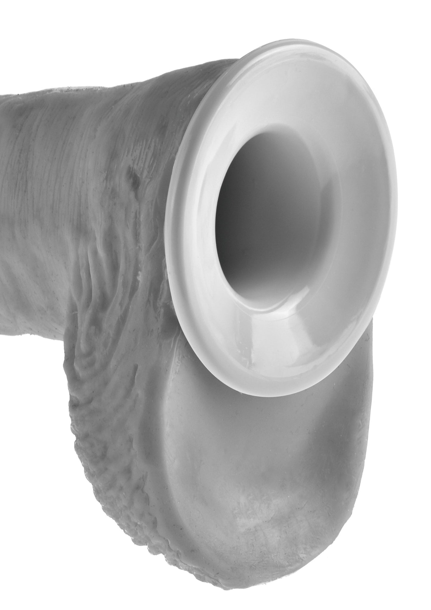 King Cock Hollow Strap On Suspender System with Dildo 12in - Vanilla/Black