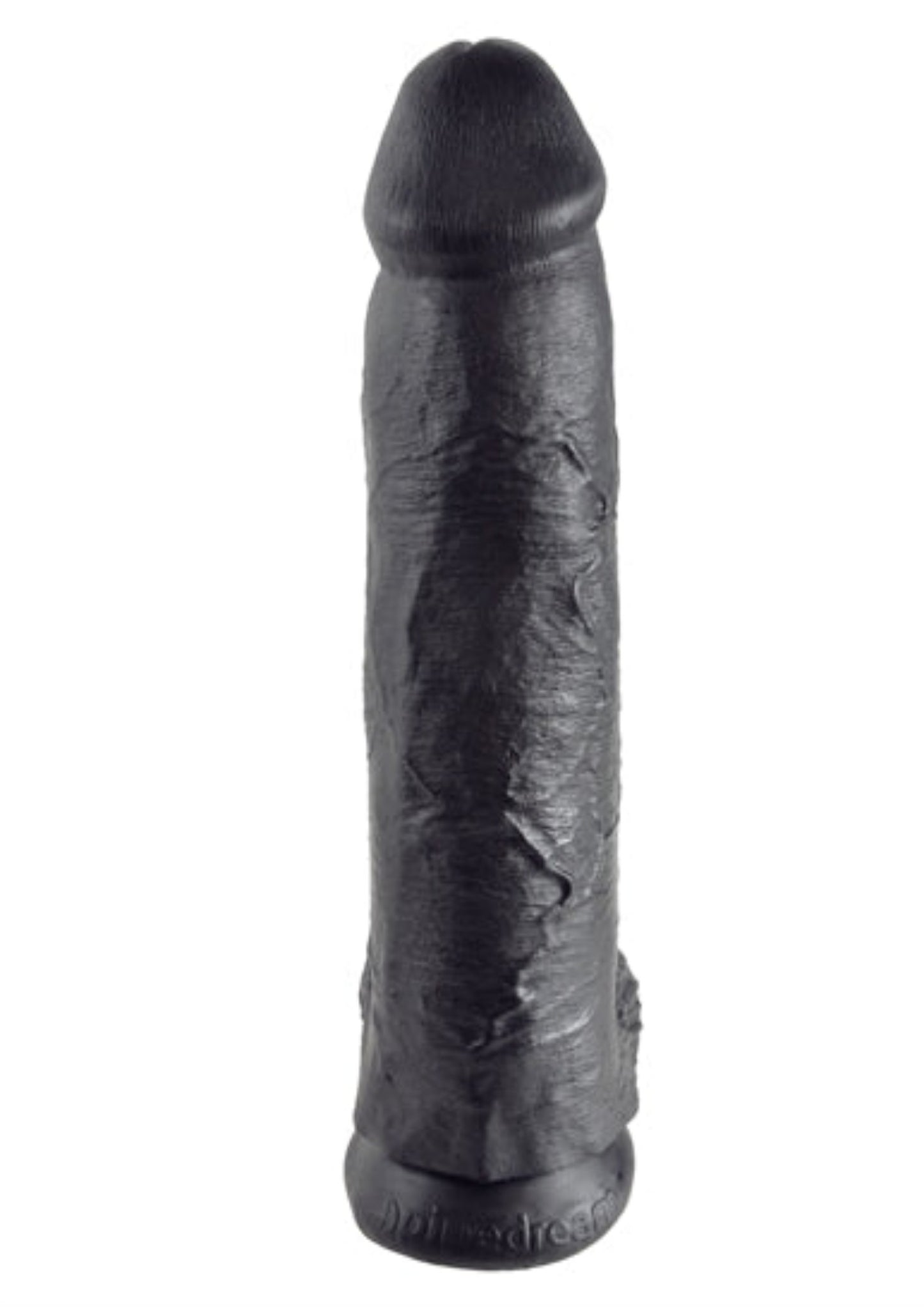 King Cock Dildo with Balls 12in - Black