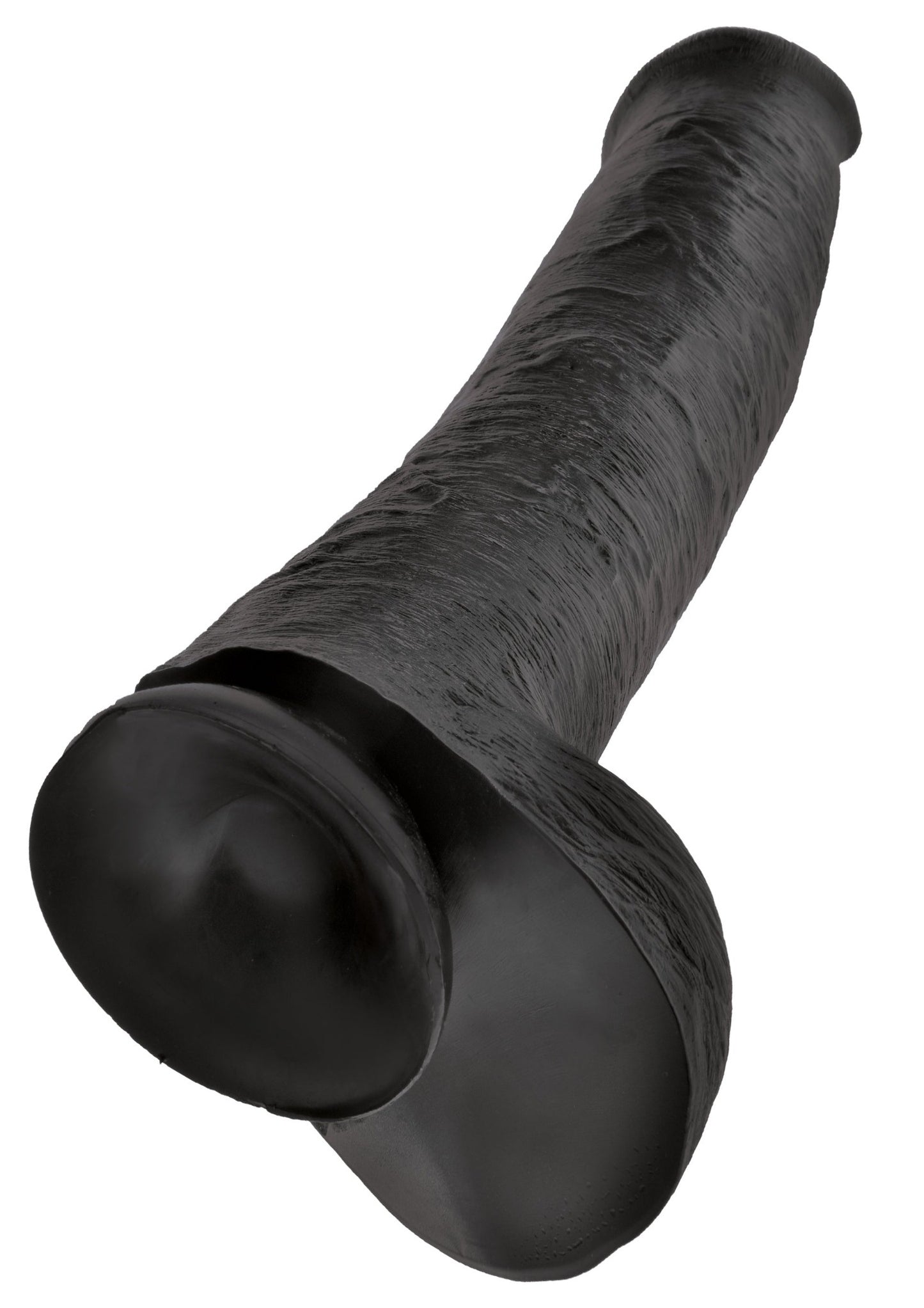 King Cock Dildo with Balls 15in - Black