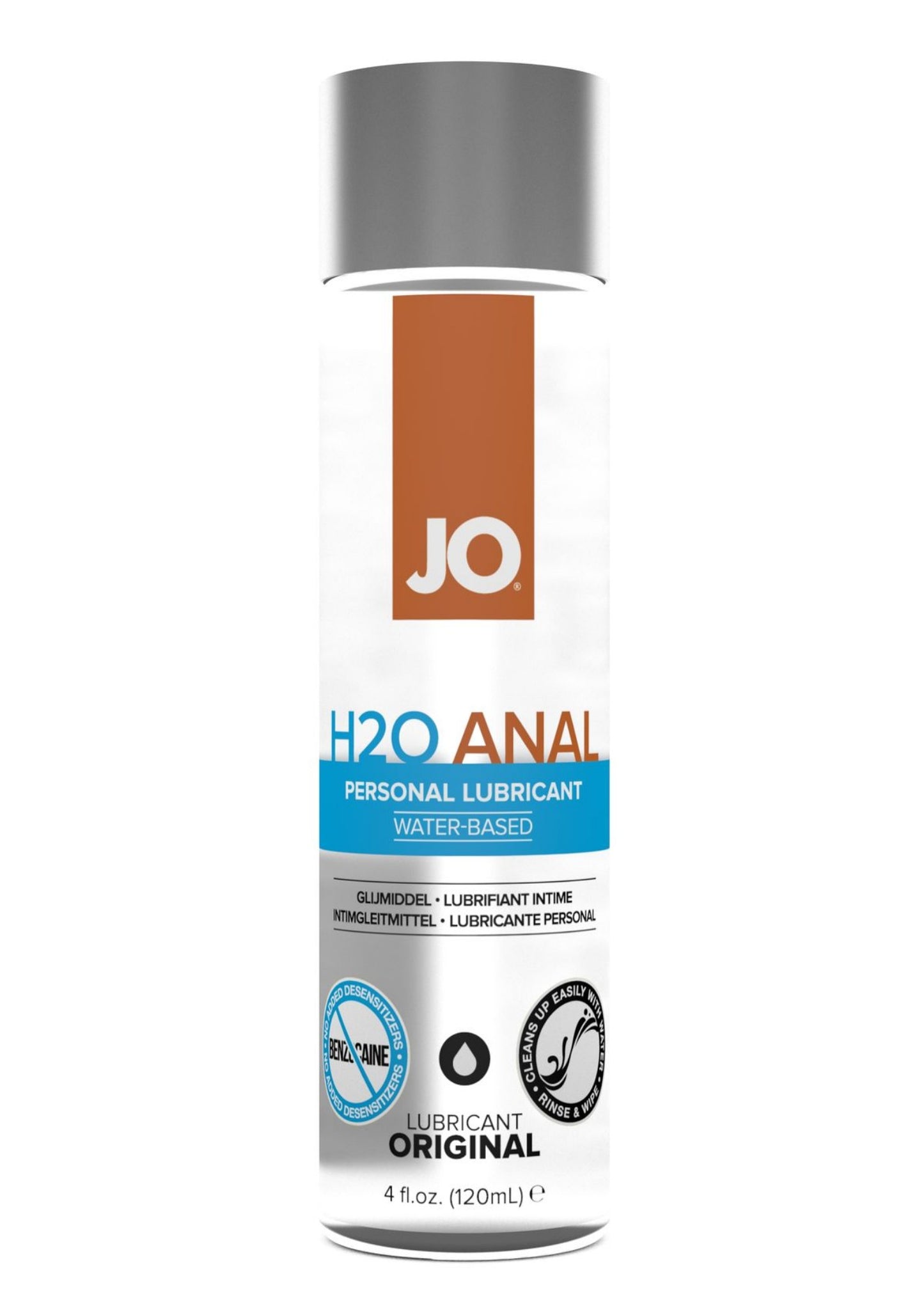 JO H2O Anal Water Based Lubricant 4oz