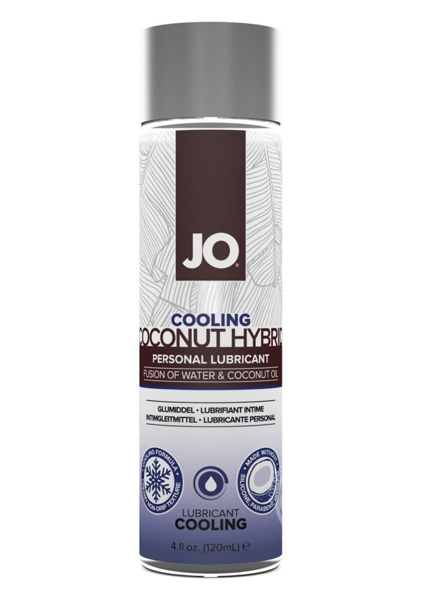 JO Silicone Free Coconut Hybrid Cooling Lubricant 4oz
