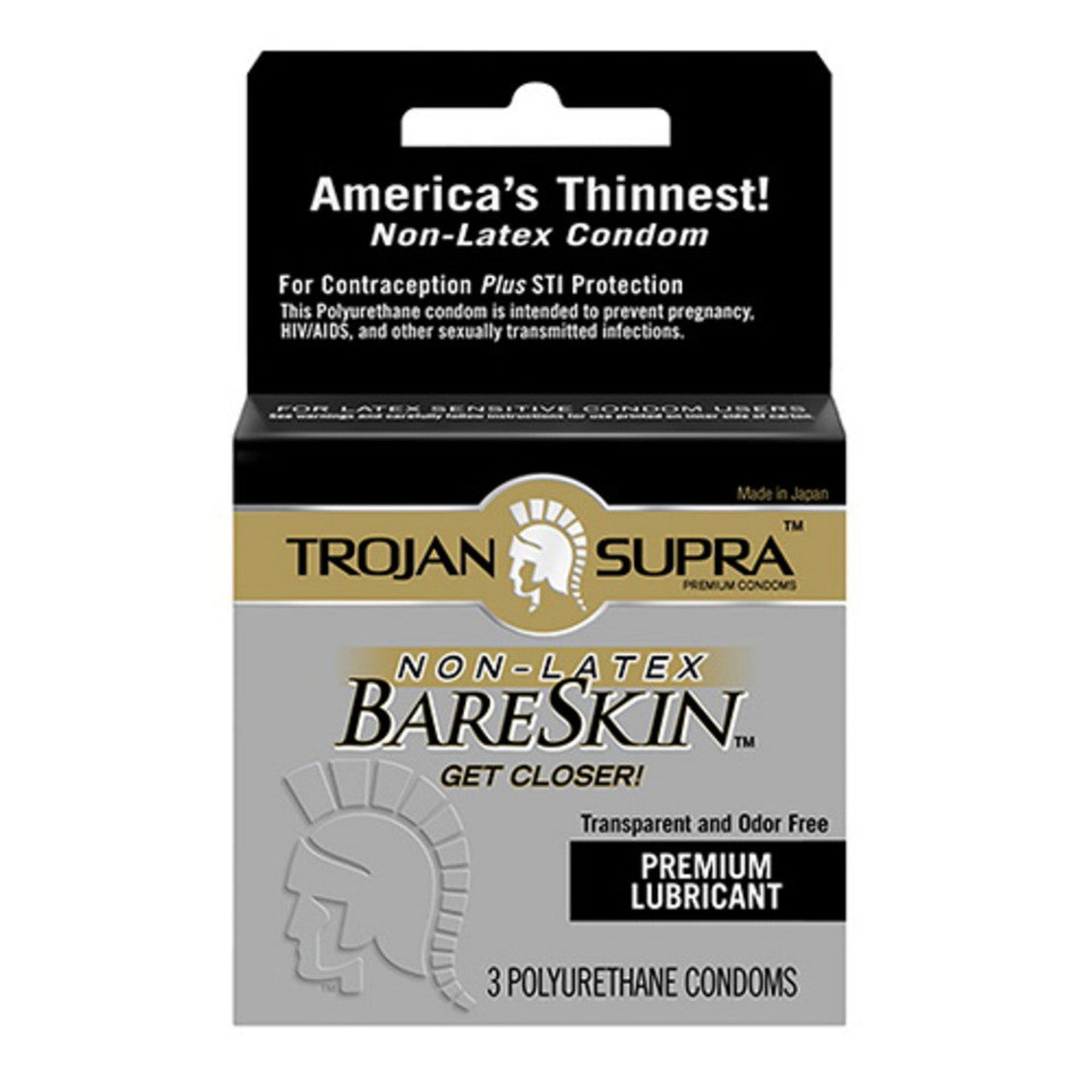 Trojan Supra Bareskin Polyurethane - 3 Pack