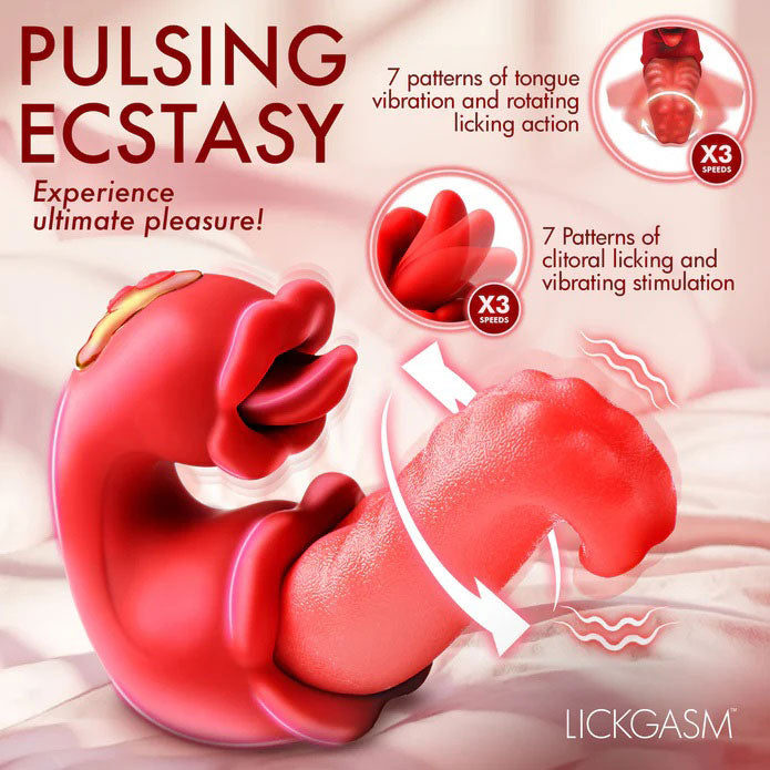 Lickgasm Lick Lasher Licking Vibrator - Red