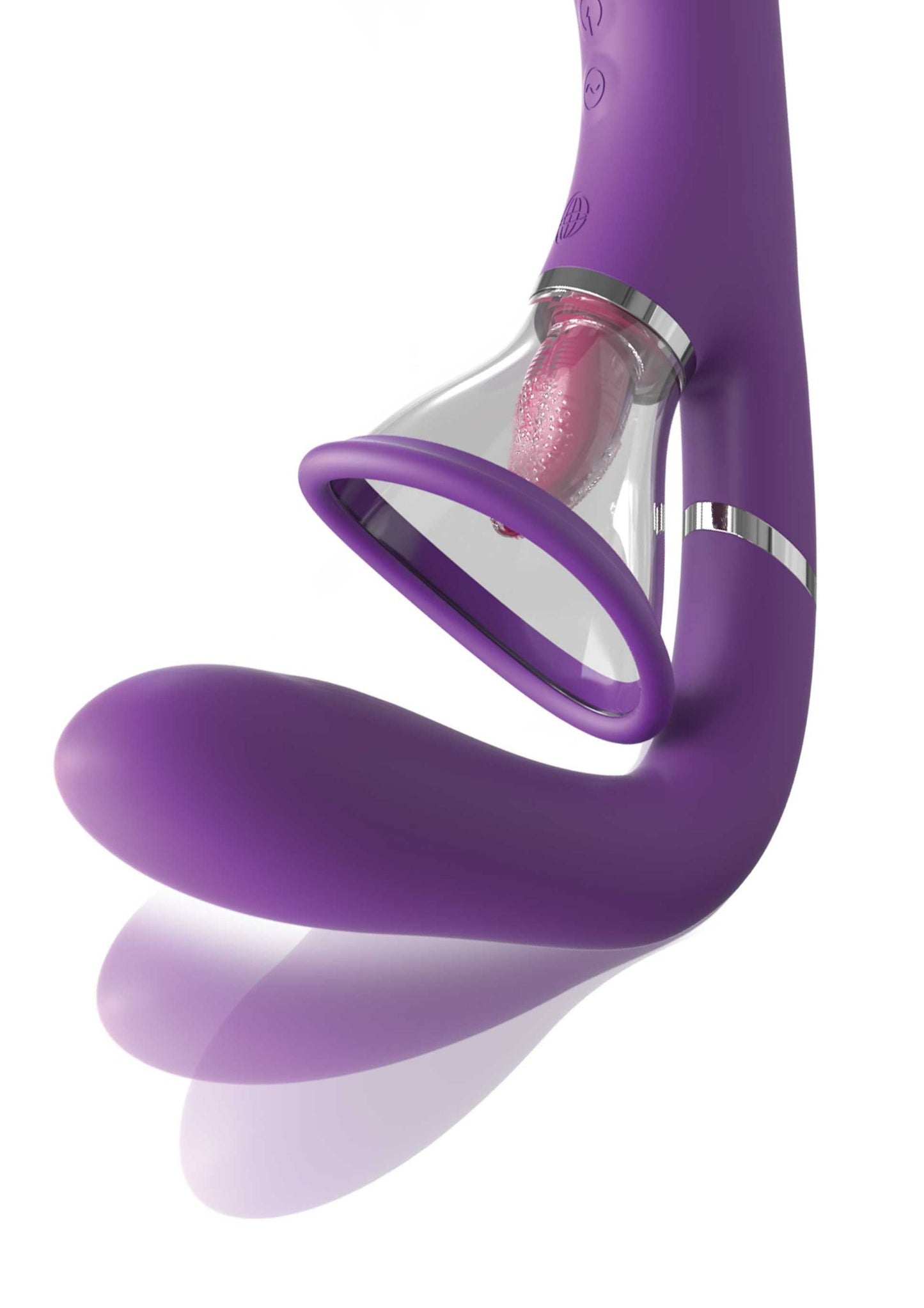 Fantasy For Her Ultimate Pleasure Pro Rechargeable Silicone Vibrator - Purple/Clear
