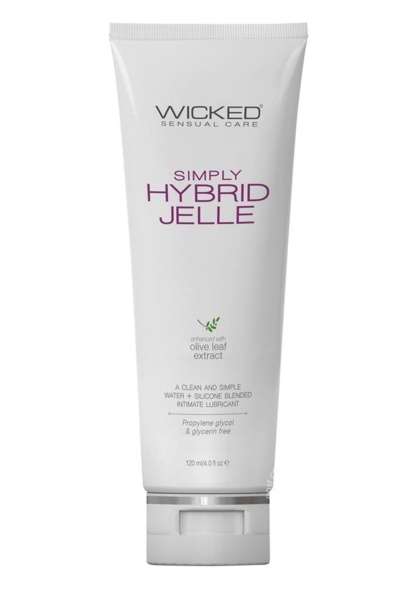 Wicked Simply Hybrid Jelle Lubricant with Olive Leaf Extract 4oz