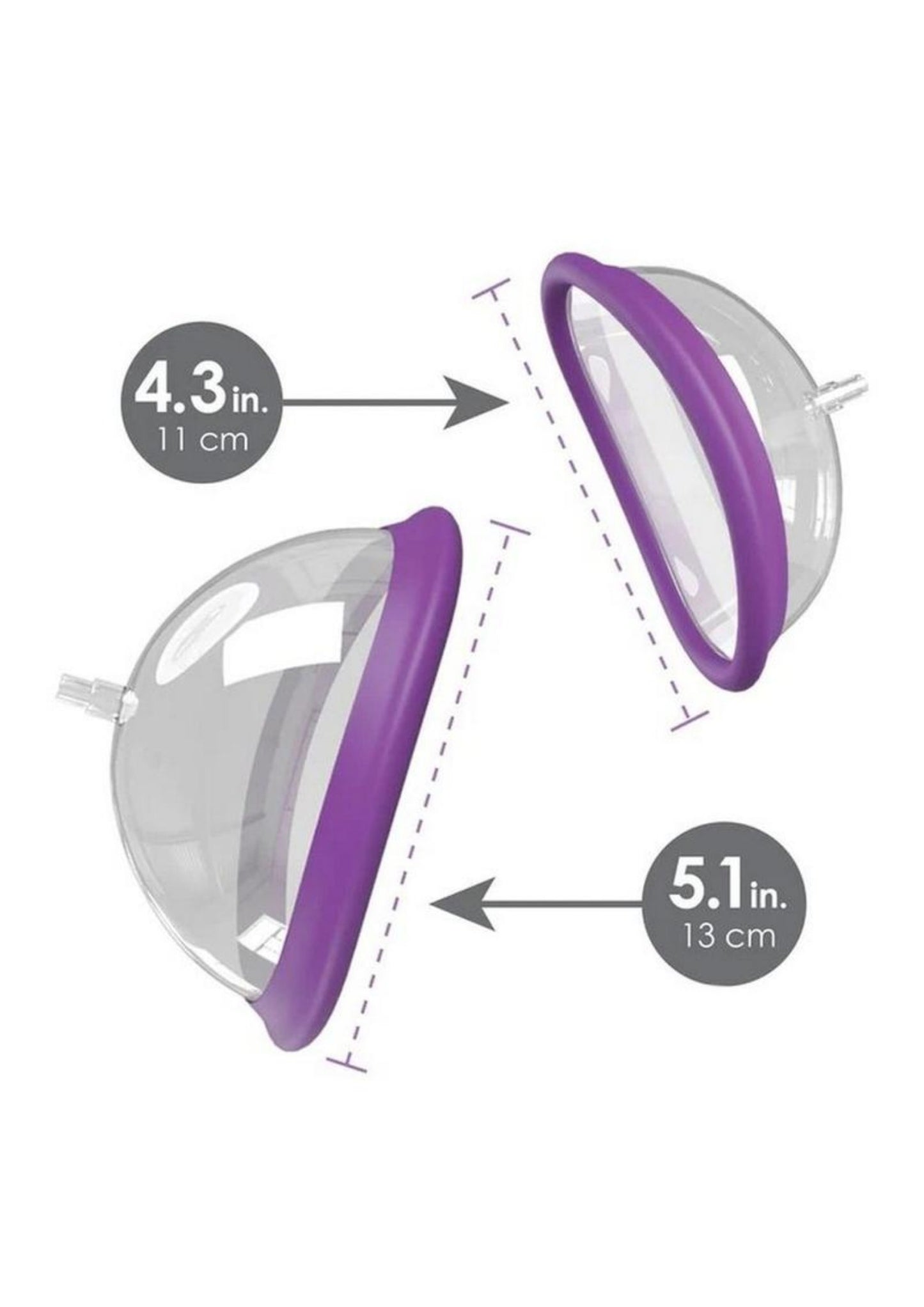 Fantasy For Her Rechargeable Pleasure Pump Kit with Remote Control - Purple/Clear