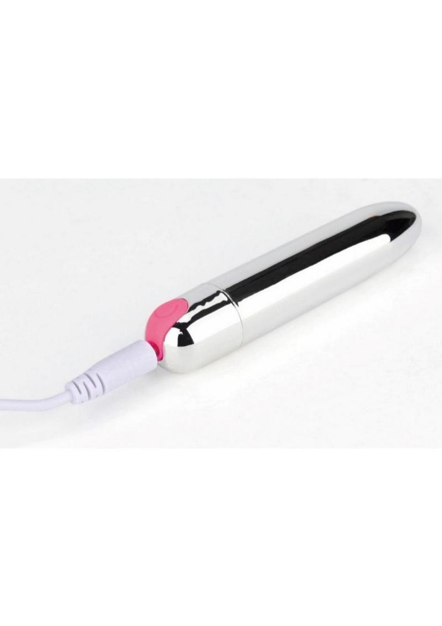 Pink Pussycat Rechargeable Vibrating Bullet - Silver