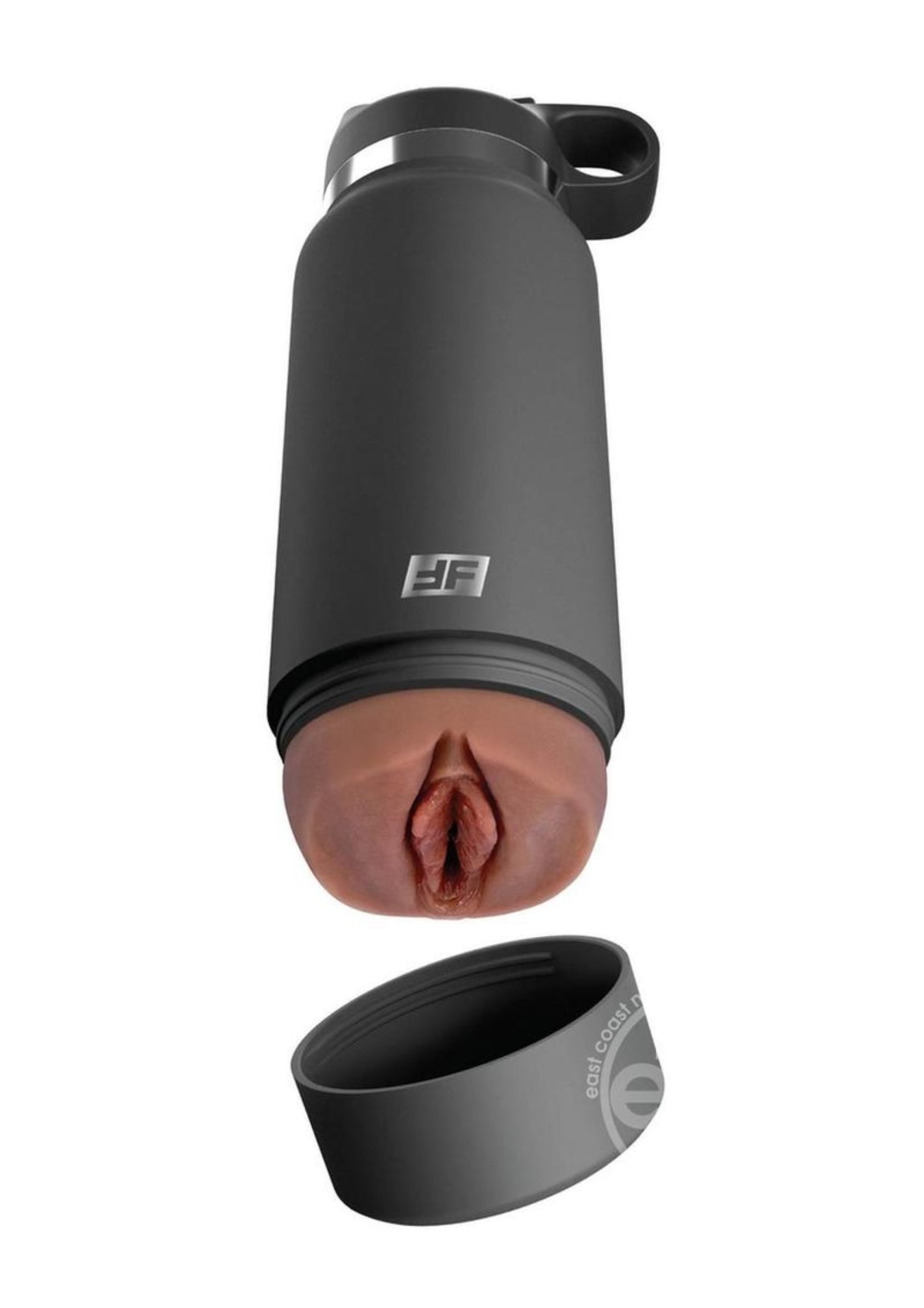 PDX Plus Fuck Flask Secret Delight Pussy Stroker - Chocolate/Grey