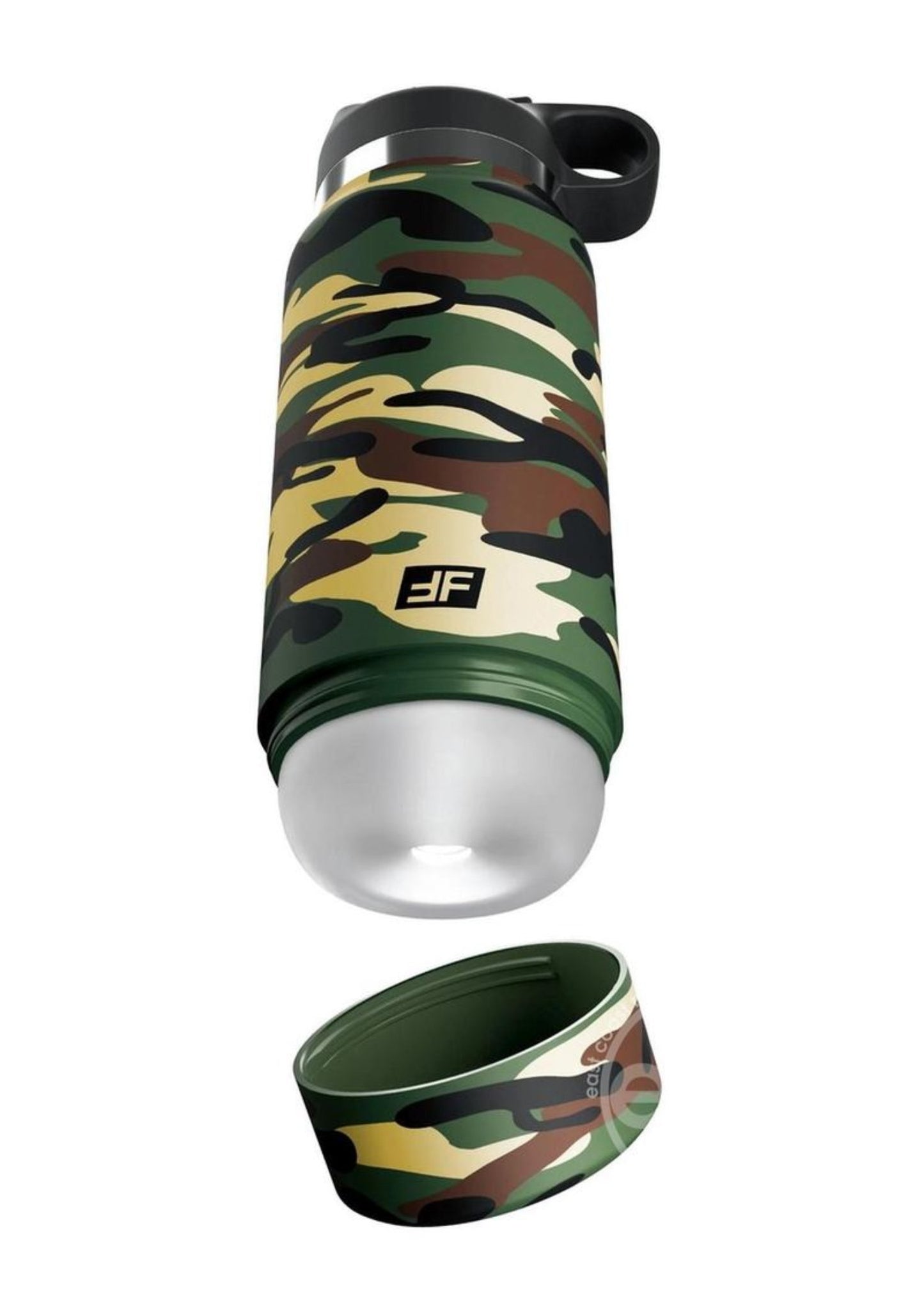 PDX Plus Fap Flask Happy Camper Stroker - Frosted/Camo