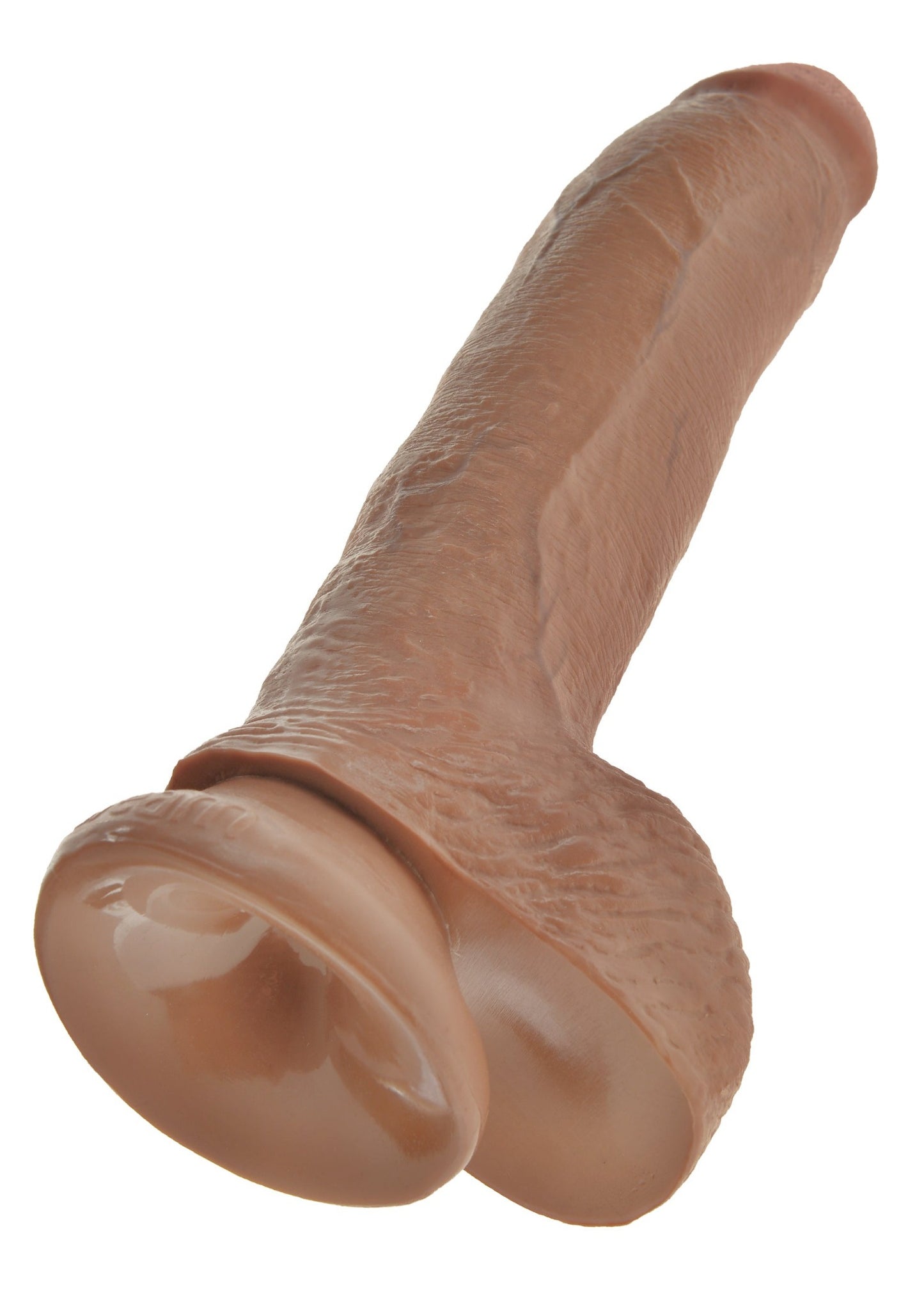King Cock Dildo with Balls 9in - Caramel