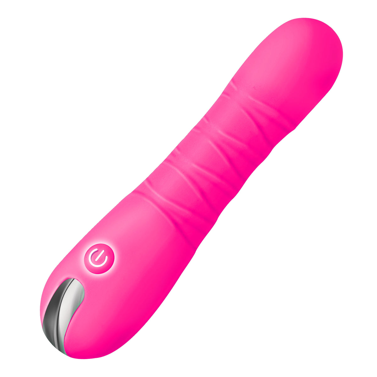 New Thrusting Silicone Dildo - Pink