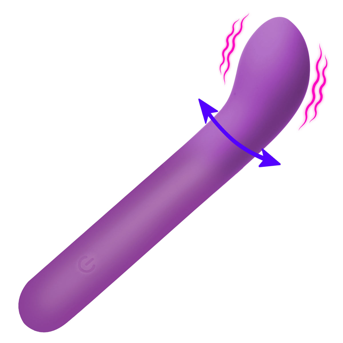 G-Spot Flexible Silicone Vibrator - Purple
