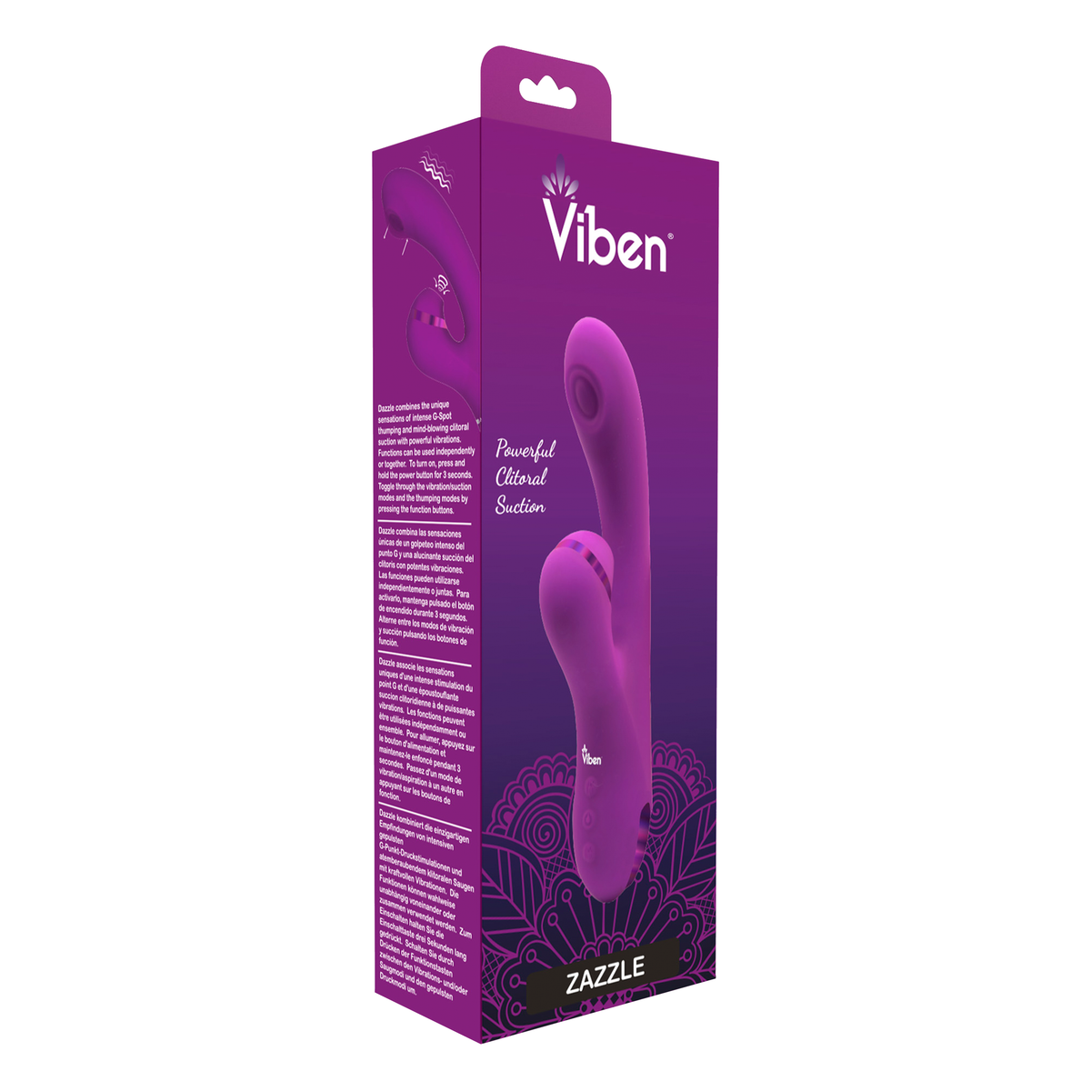 Zazzle Clitoral Suction/thumping Rabbit - Berry