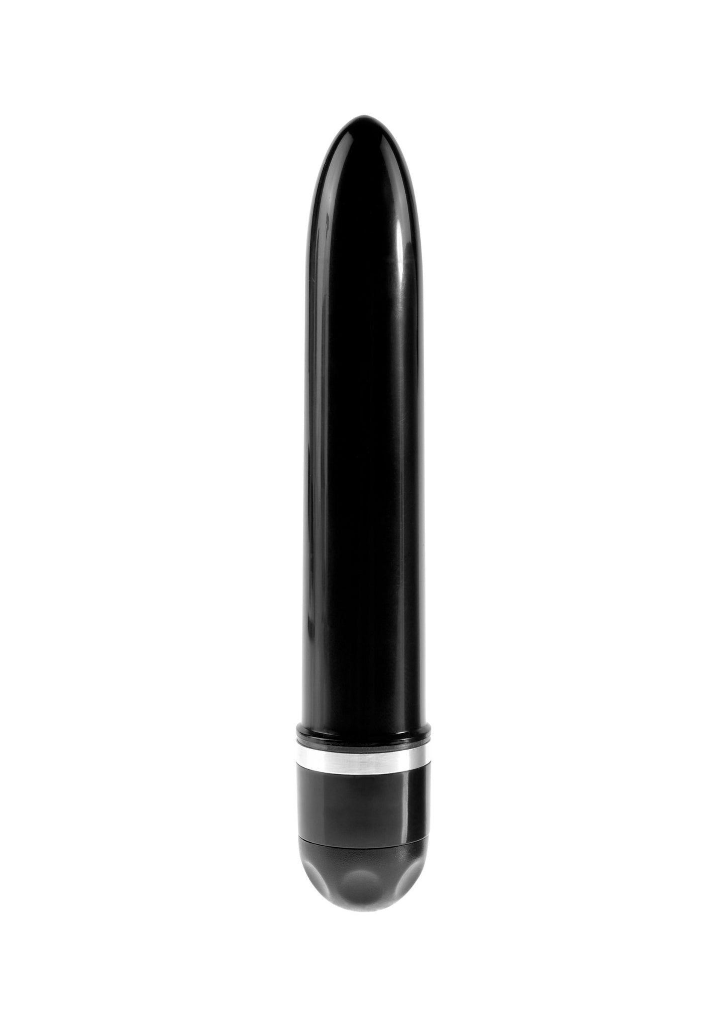 King Cock Vibrating Stiffy Dildo 7in - Chocolate