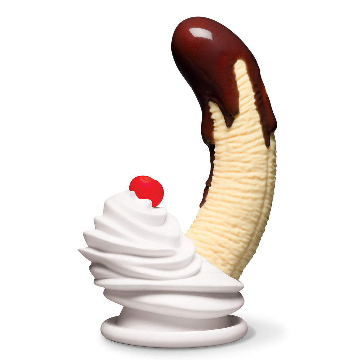Chocolate Dipped Banana Split Premium Silicone Dildo