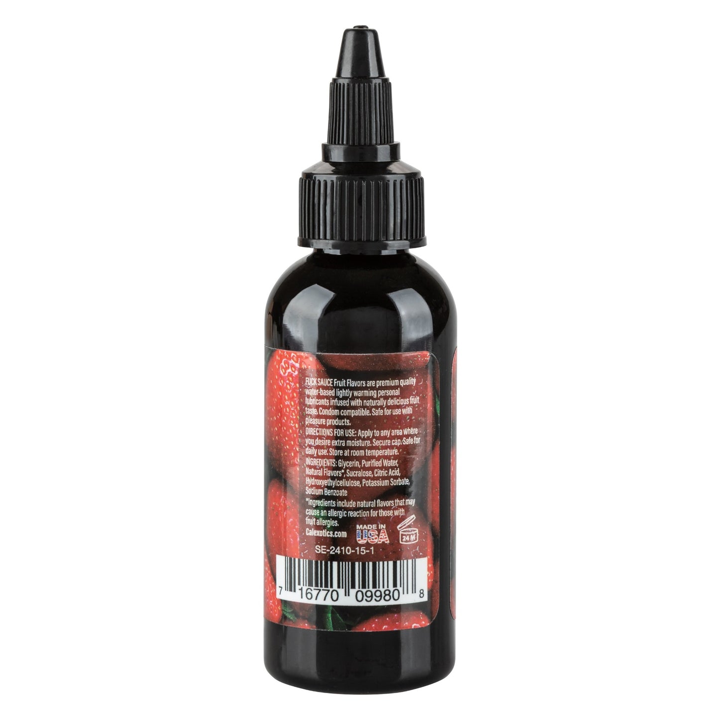 Fuck Sauce Flavored Water Based Personal Lubricant Strawberry 2oz