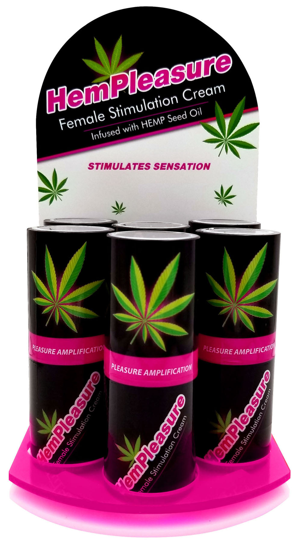 Hempleasure Female Stimulation Cream .5 Oz 6 Bottle Display