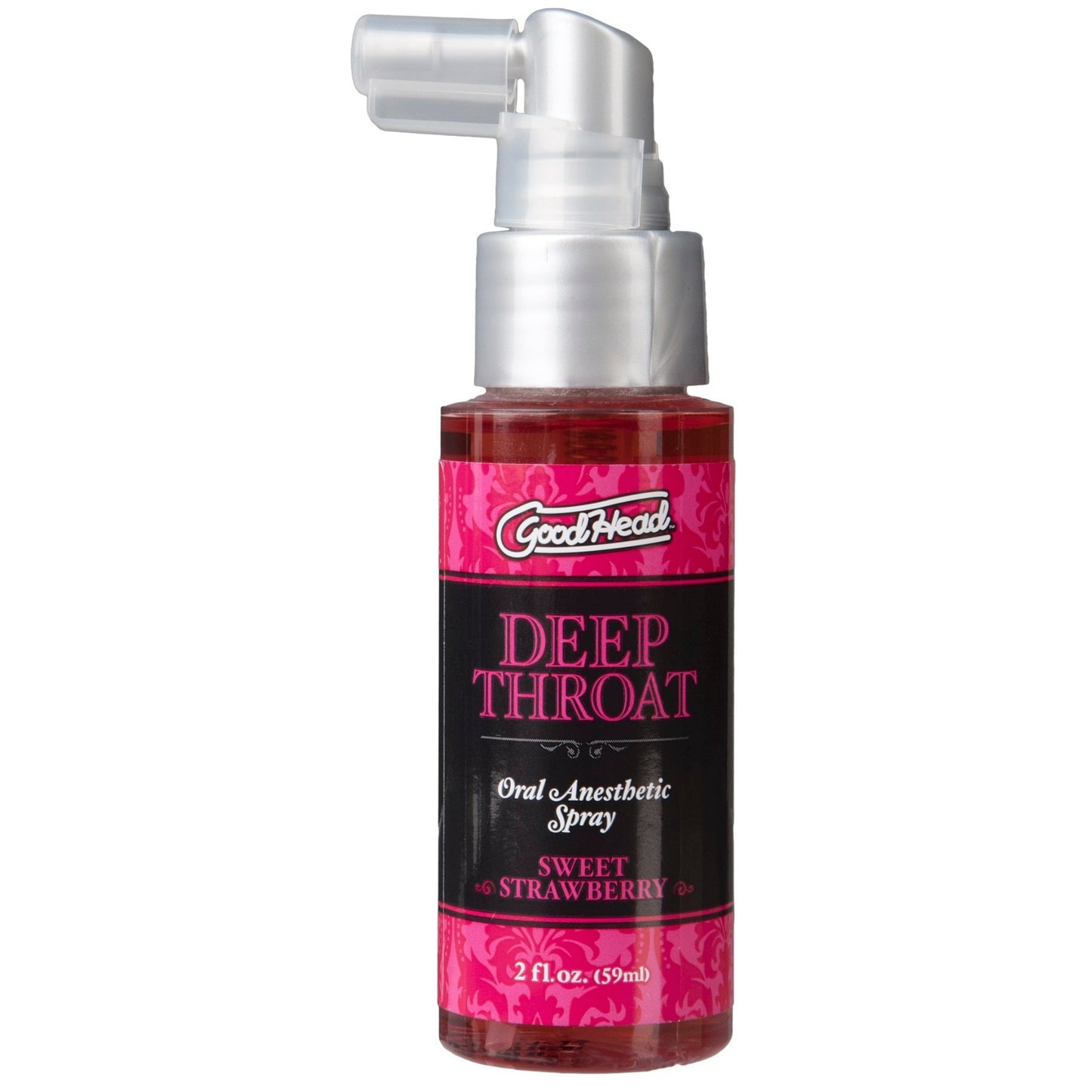 GoodHead Deep Throat Oral Anesthetic Spray Sweet Strawberry 2oz