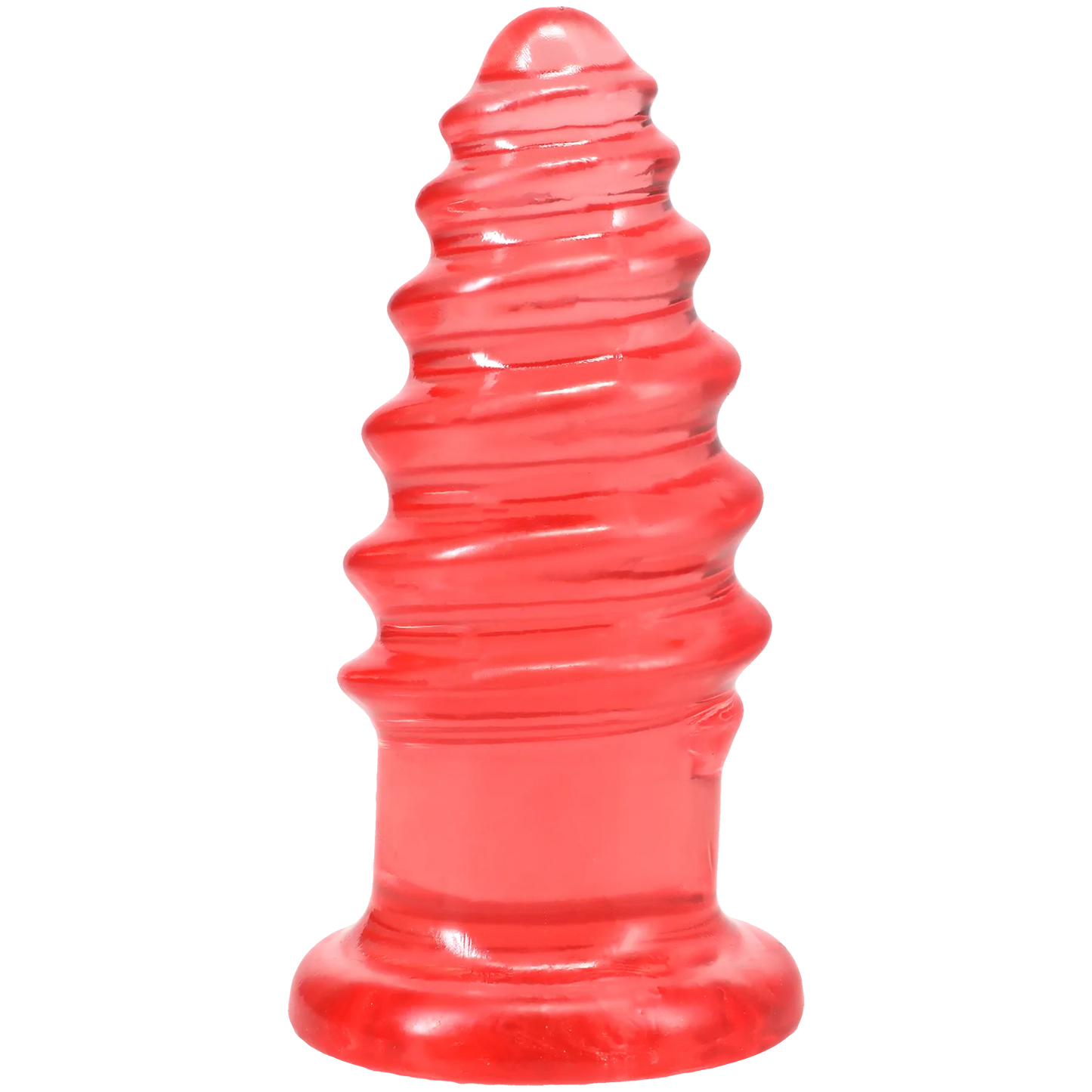 Crystal Jellies - Anal Twist - 6 Inch Pink
