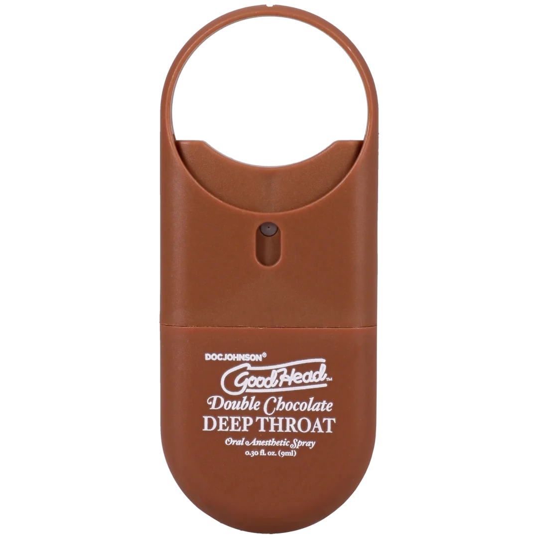 Goodhead - Deep Throat Spray to-Go - Double Chocolate - .30 Fl. Oz.