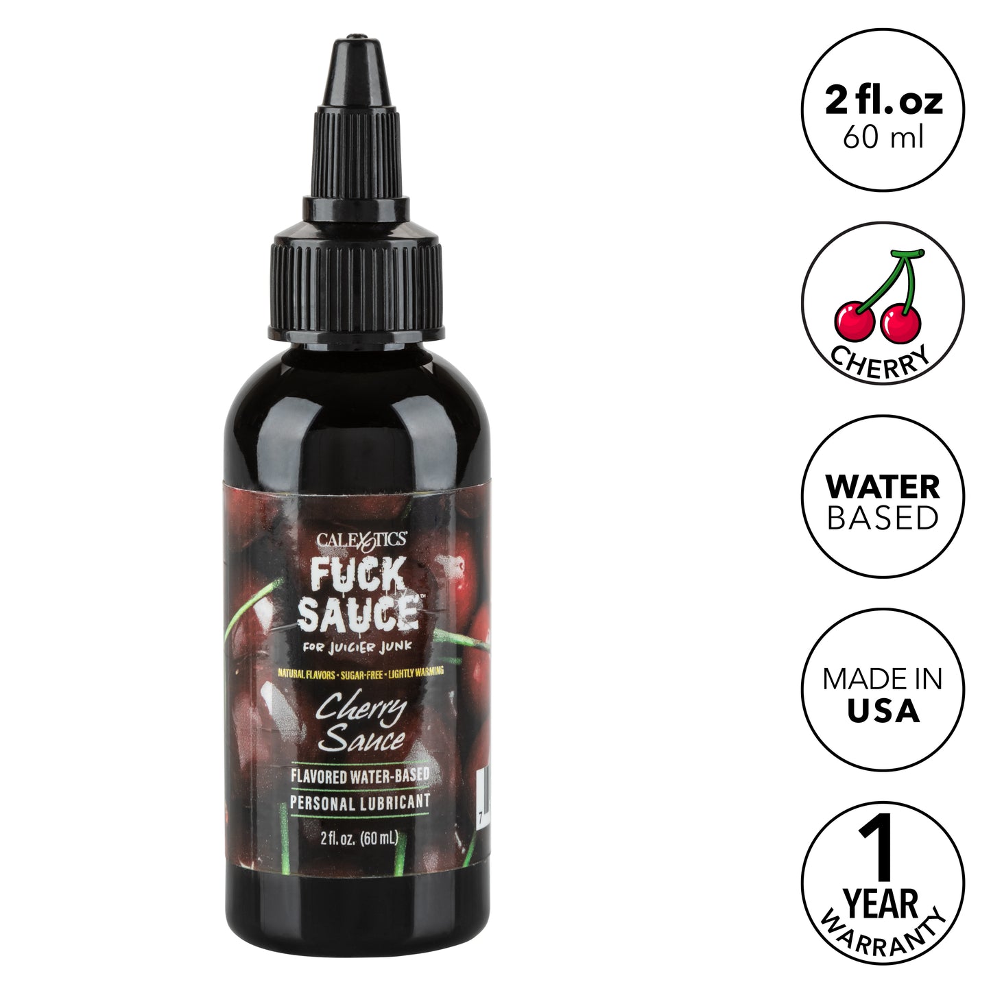 Fuck Sauce Flavored Water Based Personal Lubricant Cherry 2oz