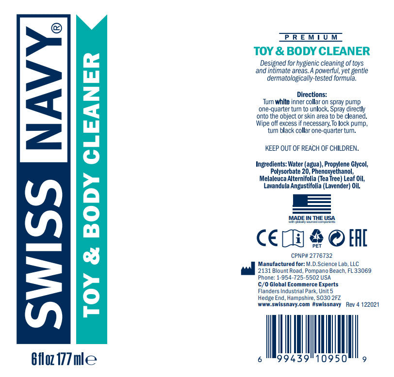Swiss Navy Toy and Body Cleaner 1oz 29.5ml