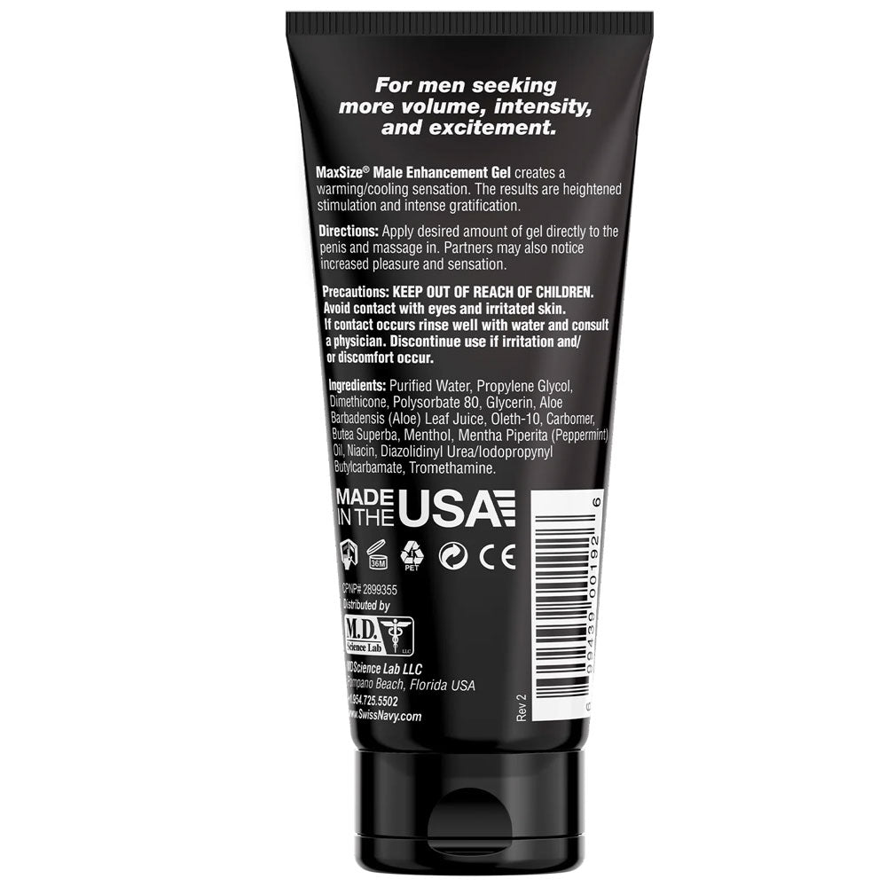 Swiss Navy Max Size Male Enhancement Gel 5 Fl Oz