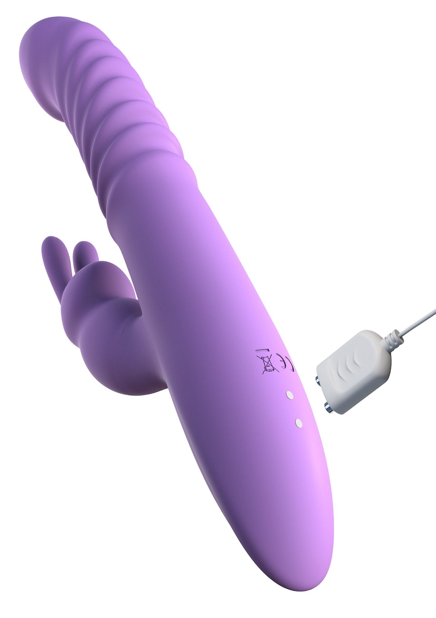 Fantasy For Her Thrusting Silicone Rabbit Multi-Function Rechargeable Waterproof - Purple