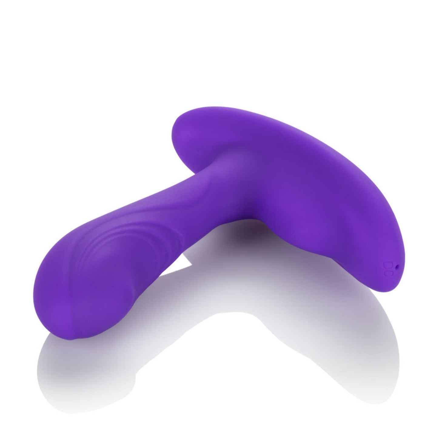 Pinpoint Pleaser Silicone Rechargeable P-Spot Vibrator with Remote Control - Purple