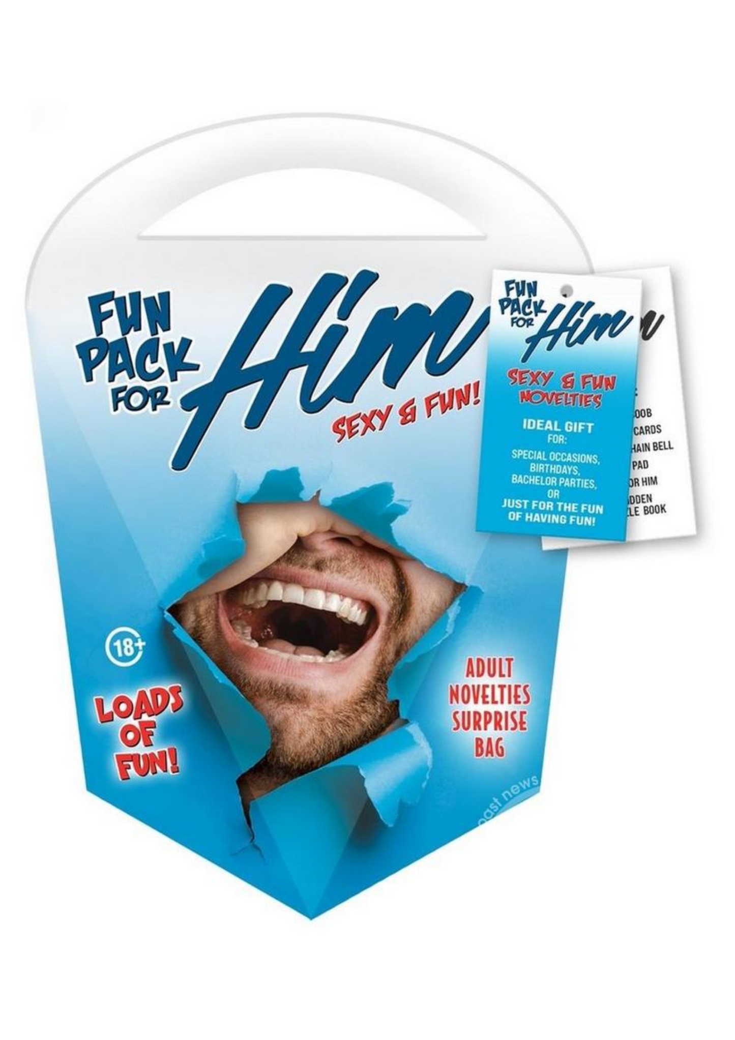 Fun Pack for Him Gift Bag - Blue/Red