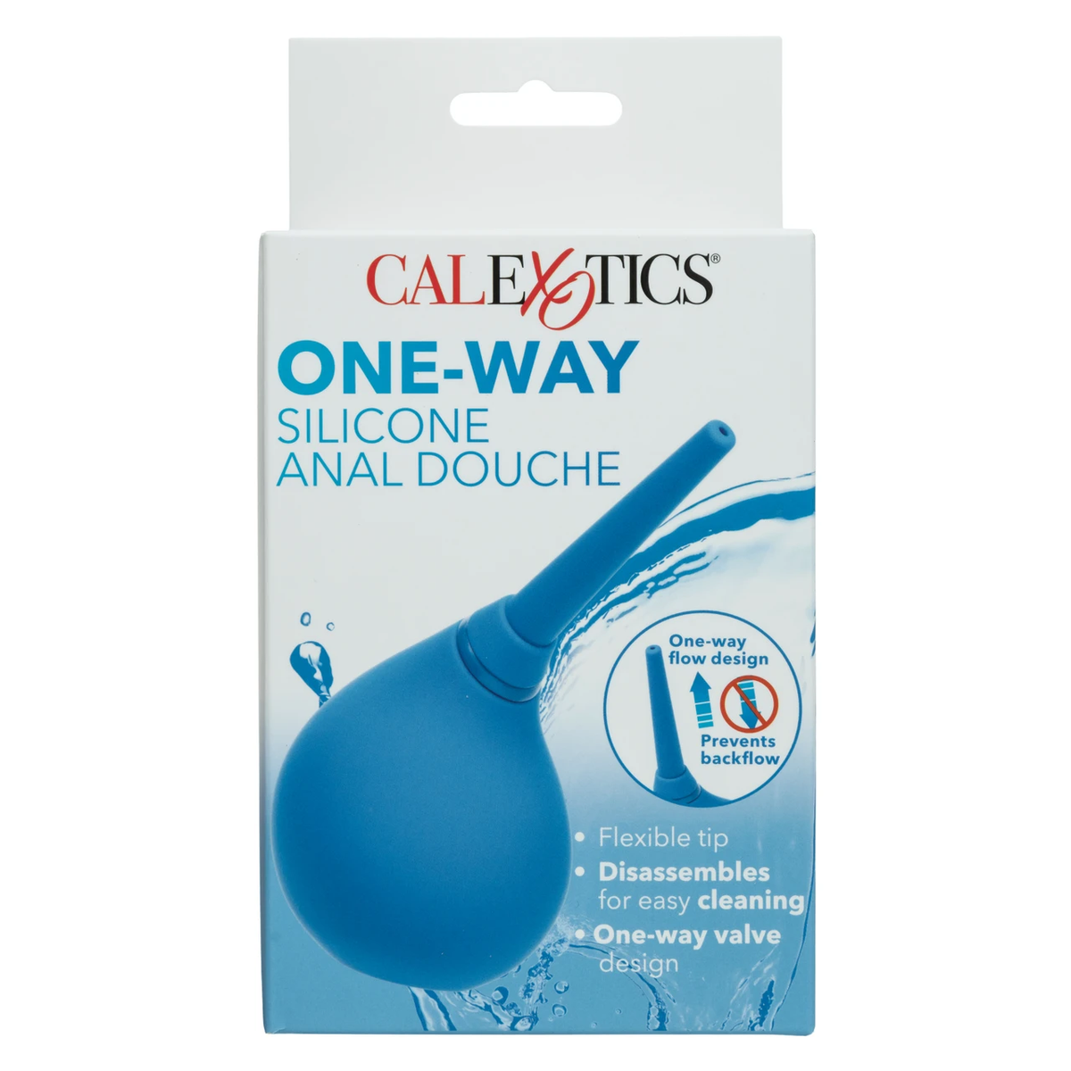 One-Way Silicone Anal Douche Blue