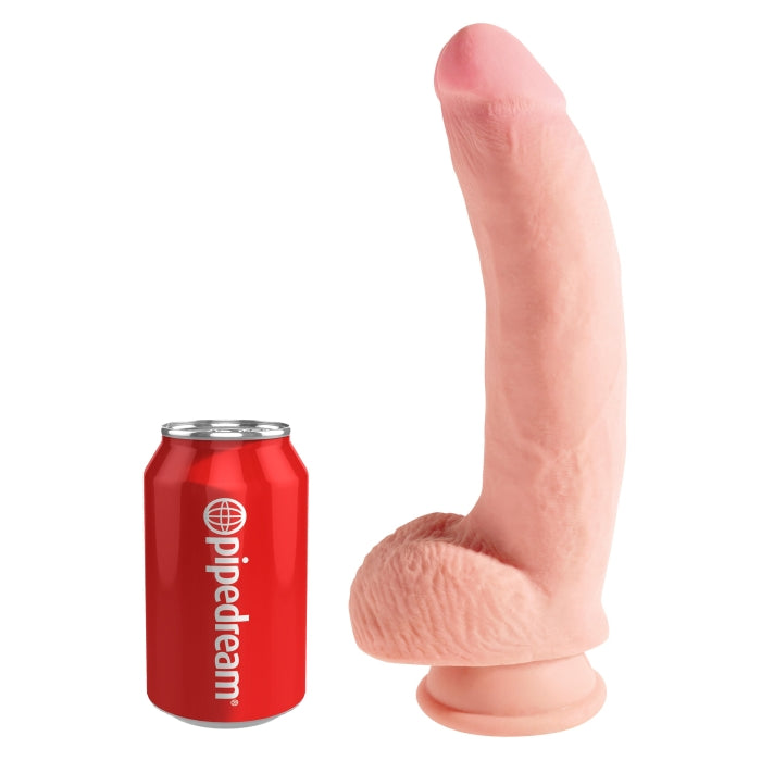 King Cock Plus 10 Inch Triple Density Cock with Balls - Light