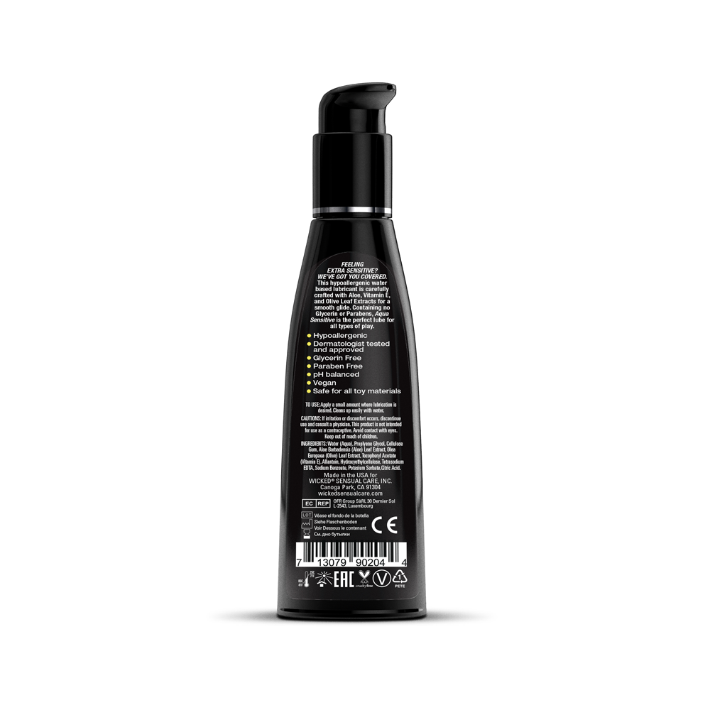 Aqua Sensitive Water-Based Lubricant - 4 Fl. Oz.
