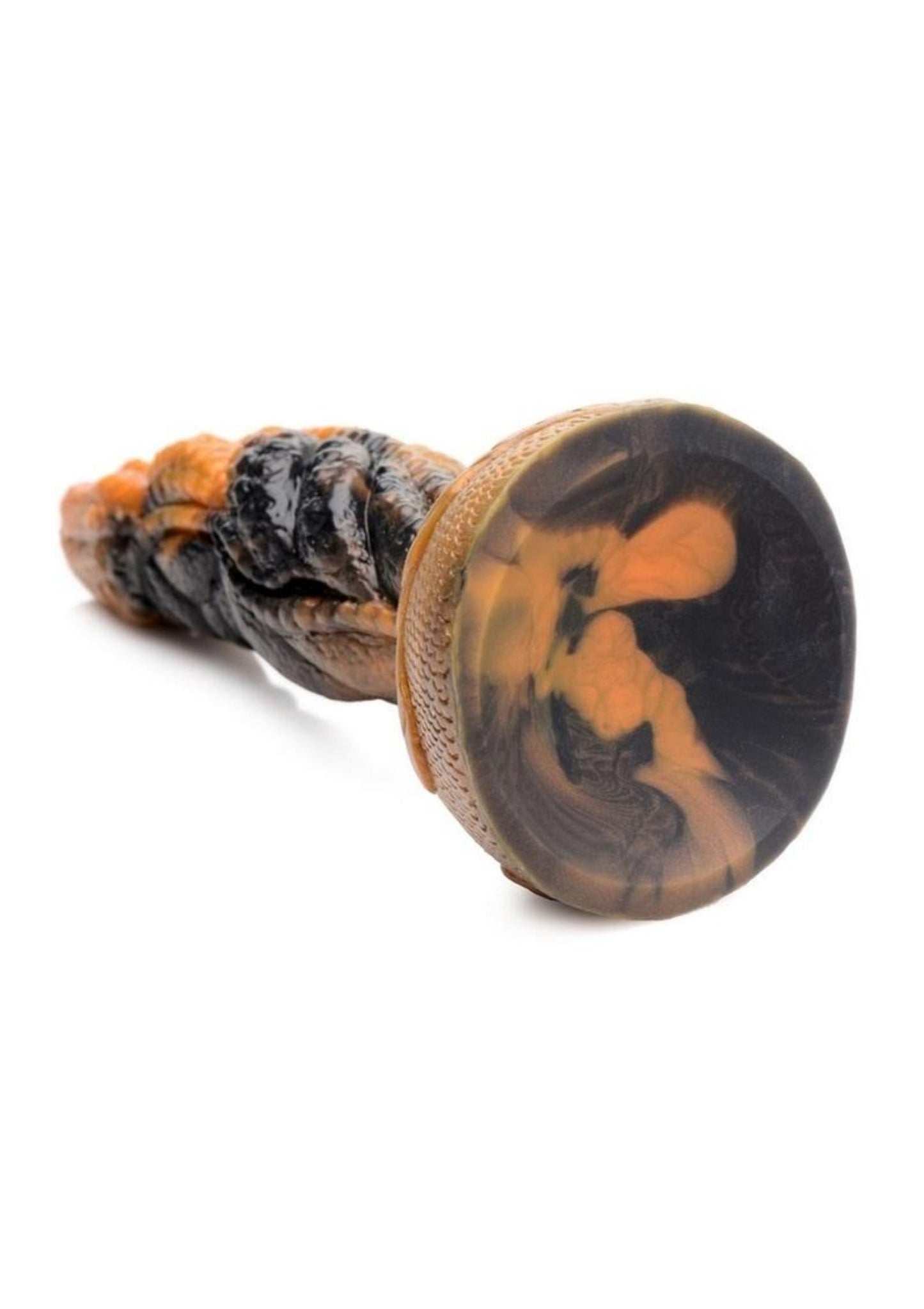 Creature Cocks Ravager Rippled Tentacled Monster Silicone Dildo - Red/Orange/Brown