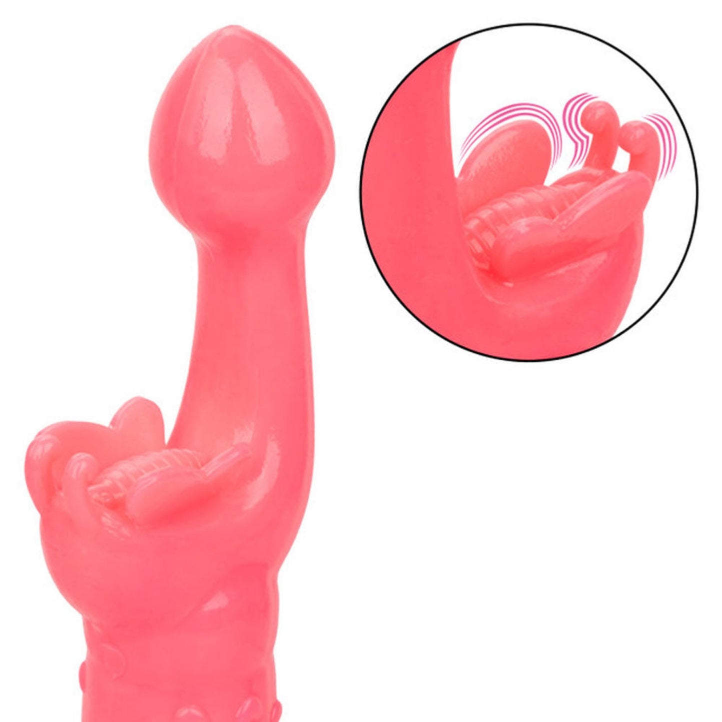 Rechargeable Butterfly Kiss G-Spot Rabbit Vibrator - Pink
