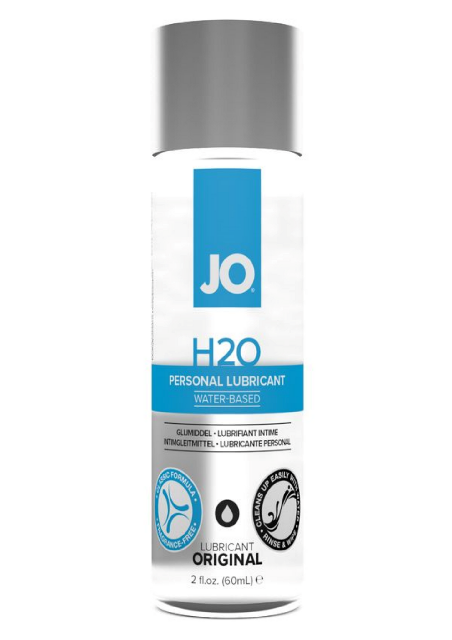 JO H2O Original Water Based Lubricant 2oz