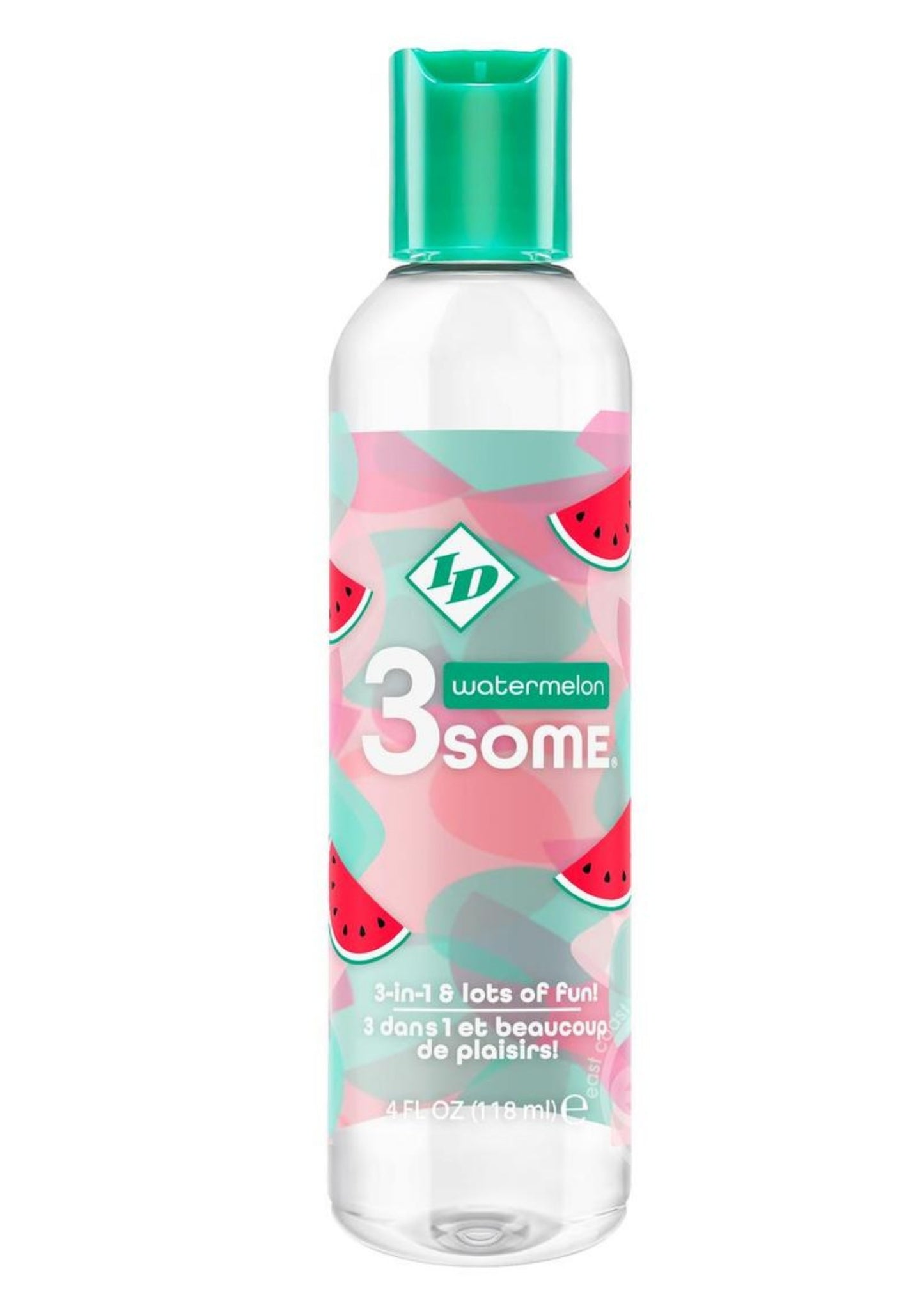 3some 3-in-1 Lubricant - Watermelon - 4 Fl. Oz.