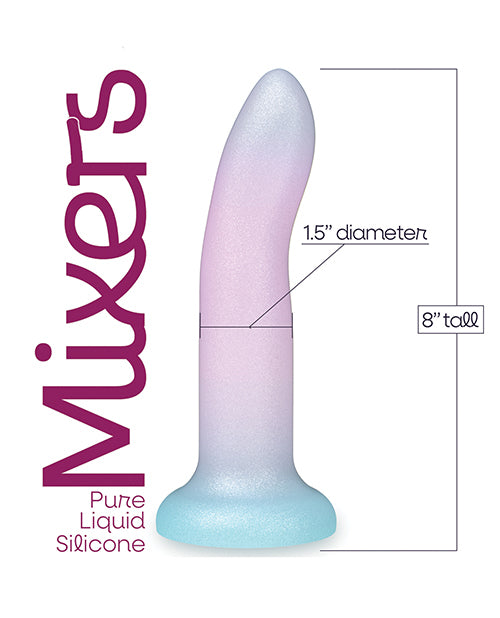 Mixers Blueberry Crush 8" Dildo - Pink Lavender Blue