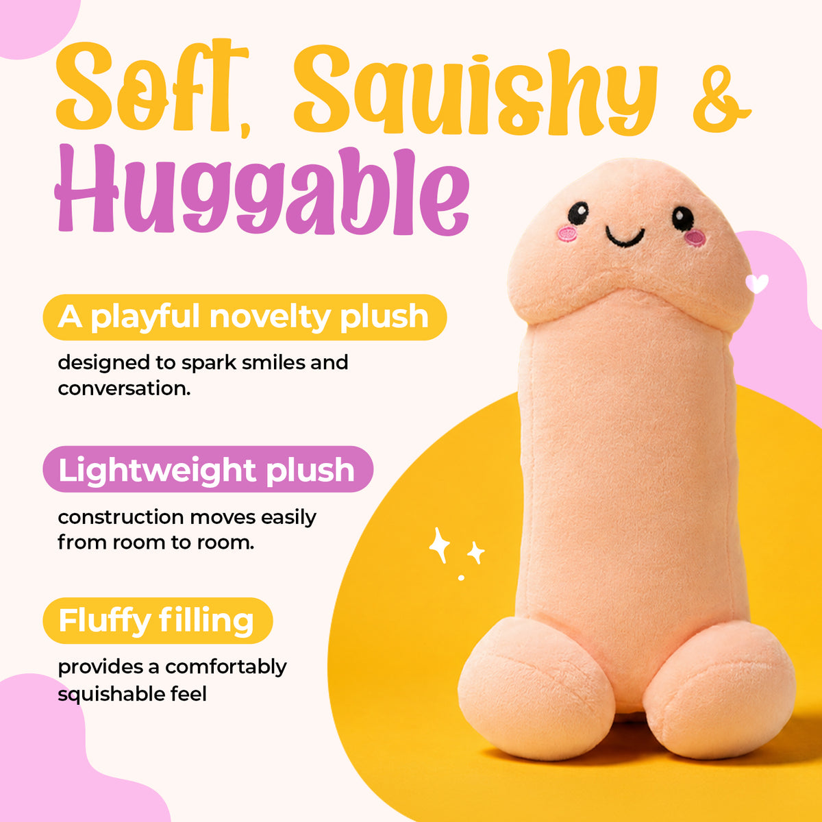 Happy Peckers Penis Pillow - Small