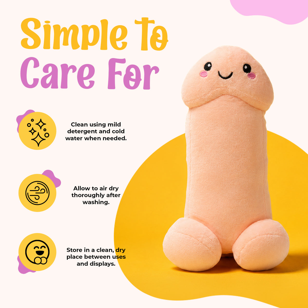 Happy Peckers Penis Pillow - Small