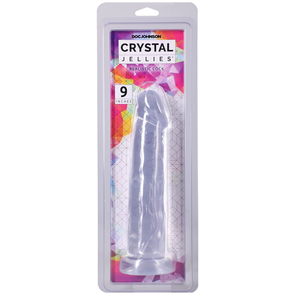 Crystal Jellies - Realistic Cock - 9 Inch Clear