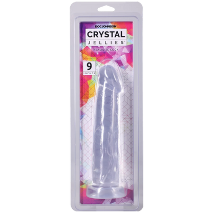 Crystal Jellies - Realistic Cock - 9 Inch Clear