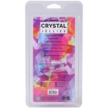 Crystal Jellies - Novice Pop Plug - 4 Inch Pink