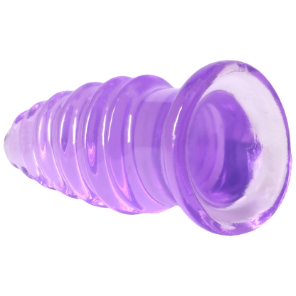 Crystal Jellies - Anal Twist - 5 Inch Purple