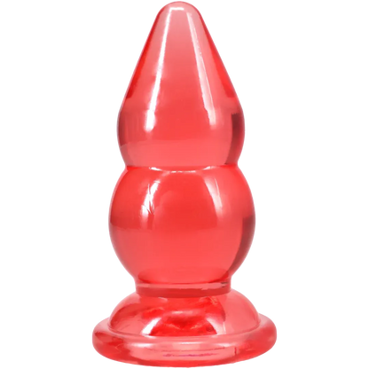 Crystal Jellies - Double Pop Plug - 6 Inch Pink