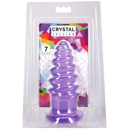 Crystal Jellies - Anal Twist - 7 Inch Purple
