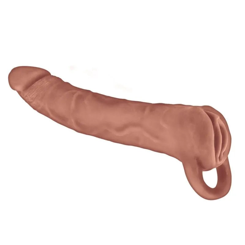 The Great Extender 2 in 1 9" Extender & Masturbator Brown