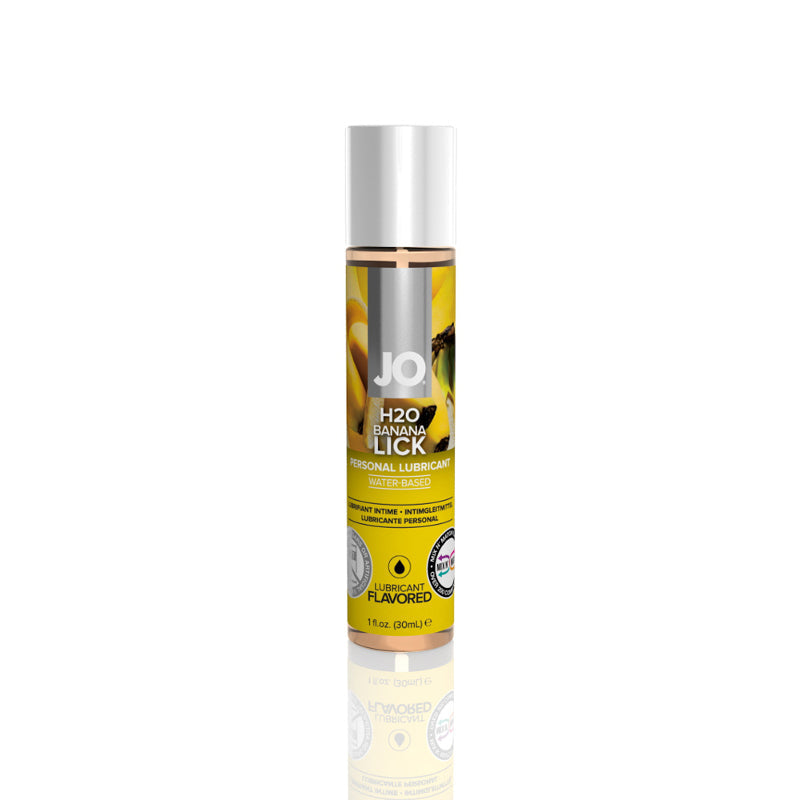JO H2O Water Based Flavored Lubricant Banana Lick 1oz