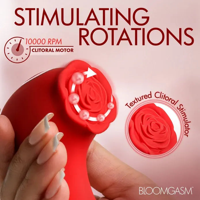 Bl Moving Bead Silicone Vibrator Red